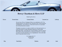Tablet Screenshot of dewey-cheatham-howe.com